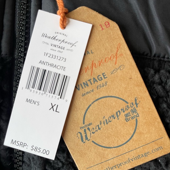 #331 (NWT) WEATHER PROOF SHERPA FULL ZIP UP FRONT. - Picture 5 of 12